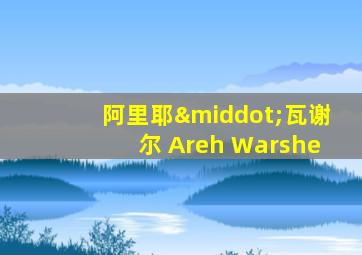 阿里耶·瓦谢尔 Areh Warshe